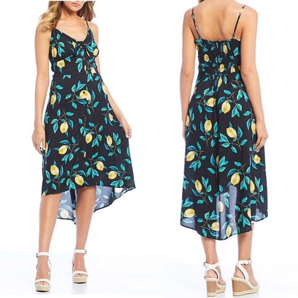 Jessica Simpson Dresses & Skirts - Jessica Simpson Shana Lemon Grove Tie-Front Dress